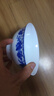 瑾睿茗瓷景德鎮陶瓷器餐具創(chuàng  )意家用中式碗碟盤(pán)勺自由組合釉中彩青花瓷 6英寸高腳面碗(單個(gè)) 曬單實(shí)拍圖