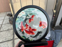 梟庭閣蘇繡雙面繡錦鯉擺臺手工刺繡擺件中國風工藝品新中式桌面禮物 九魚圖 曬單實拍圖