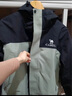 駱駝（CAMEL）[北風]三合一沖鋒衣戶外登山服防風防雨防污抓絨羽絨內(nèi)膽運動外套 [抓絨]幻影黑冰晶灰色男 A13CAXX085Z XL 曬單實拍圖