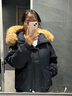 貴蘭姿短款羽絨服女冬季2025年新款小個(gè)子白鴨絨工裝派克服加厚毛領(lǐng)外套 藏青色 L 135-170斤 曬單實(shí)拍圖