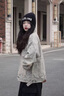 NEW OR MODE黃泥色破洞牛仔外套男春秋款潮牌痞帥高級感夾克美式復(fù)古夾克上衣 黃泥色 XL 曬單實拍圖
