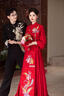 枝己秀禾服新中式2025新款結婚訂婚宴會(huì )新娘敬酒服古裝嫁衣婚禮服 S2432 S 曬單實(shí)拍圖