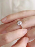 DR鉆戒燦若星辰莫桑鉆戒指純銀鍍鉑金求婚結婚生日情人節禮物送女友 燦若星辰圓包光臂鉆戒1克拉 贈送專(zhuān)柜禮盒＋權威證書(shū) 開(kāi)口可調節 曬單實(shí)拍圖