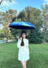 梵高油畫(huà)星空貓咪款晴雨兩用防曬男女通用雨傘 梵高油畫(huà)貓咪手動(dòng) 曬單實(shí)拍圖