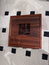 神雕（SHEN DIAO）功夫茶具茶道配件南美花梨木實木普洱茶盒賞分茶盒黑茶茶刀評審盤 南美花梨普洱茶盒無漆 曬單實拍圖