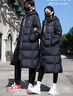 李寧長(cháng)款羽絨服男女鴨絨冬季新款防寒保暖防風(fēng)加厚連帽訓練服外套 曬單實(shí)拍圖