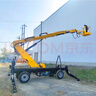 直臂升降機高空作業(yè)車(chē)維修安裝路燈柴油曲臂伸縮登高車(chē)升降云梯 桔色 宣傳冊 曬單實(shí)拍圖