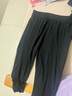 蝶安芬七分褲女莫代爾夏季冰絲打底褲修身內搭高腰彈力薄款透氣顯瘦外穿 黑色 2XL 曬單實(shí)拍圖