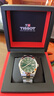 天梭（TISSOT）【新年禮物】風(fēng)度系列硅游絲80機械機芯男表瑞士手表 送男友 綠盤(pán)鋼帶T127.407.11.091.01 曬單實(shí)拍圖