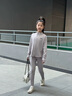 安德瑪（Under Armour）兒童套裝女大童針織休閑舒適運動(dòng)套裝春季運動(dòng)套裝251213176 鉛灰紫 150 曬單實(shí)拍圖
