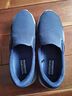 斯凱奇男鞋冬季2025新款一腳蹬穿脫健步鞋休閑軟底老人鞋加絨保暖棉鞋 NVY /海軍藍色 40 曬單實(shí)拍圖
