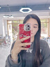 丁域適用iPhone16promax手機殼2025新年款紅色女款蝴蝶結蘋果15pro鏡頭全包防摔14plus個性13pm保護套 精孔冰川紋銀色滿屏碎花金屬蝴蝶 iPhone 16 Pro Max 曬單實拍圖