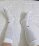 耐克（NIKE）官方STRIKE速干足球小腿護套(1對)秋季實用舒適DH6621 100白/黑 S/M 曬單實拍圖