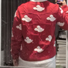 森馬（Semir）商場同款迪士尼米奇紅色毛衣女2025春新款米奇滿印慵懶風(fēng)針織衫 紅色調(diào)00466 M /160/84A 曬單實拍圖