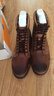 添柏嵐（Timberland）【保稅直發(fā)】馬丁靴高幫鞋靴 15551W 棕色 8 曬單實(shí)拍圖