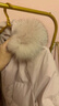 波司登（BOSIDENG）【反季】羽絨服女款中長款脫卸帽大毛領(lǐng)新國標90絨商場同款外套 緋草米7259 XL 175/96A 體重約140-160斤 曬單實拍圖