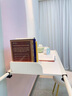 富禾電腦桌床邊跨床桌可移動床上辦公書桌雙人桌臥室床尾長條桌子 【帶擋板款】暖白色120cm 曬單實拍圖