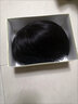 美蝶假發(fā)全頭套女真人發(fā)絲波波頭掛耳短發(fā)帽子真發(fā)自然中老年女媽媽款 前網(wǎng)雙遞針手工鉤織 自然黑 短發(fā) 曬單實(shí)拍圖