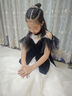 格素凡女童晚禮服輕奢公主蓬蓬裙洋氣主持人走秀小女孩鋼琴演出 2307款黑色 (送皇冠) 140 曬單實(shí)拍圖