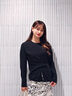 Laurèl勞芮25春新款時(shí)尚不對稱扭褶高智極簡上衣女LWD361C00600 經(jīng)典黑 XS 155/80A 曬單實(shí)拍圖