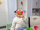 巴拉巴拉童裝兒童羽絨服女童甜美愛(ài)心絎縫外套純色百搭棒球領(lǐng)冬裝 米白10302-白鴨絨 110 cm（充絨量32g） 曬單實(shí)拍圖