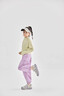 moonkids女童速干長(zhǎng)袖T恤2025秋季新款兒童防曬運(yùn)動(dòng)上衣半拉鏈訓(xùn)練打底衫 19629姜黃色運(yùn)動(dòng)衣 110 cm 曬單實(shí)拍圖