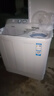 海爾（Haier）大容量半自動(dòng)洗衣機雙缸雙桶升級脫水動(dòng)平衡海璇波輪強水流強去污操作簡(jiǎn)單帶輪子可移動(dòng)鄉鎮可達 【12公斤經(jīng)典款】操作便捷+颶風(fēng)水流+現貨+國補 曬單實(shí)拍圖