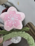 印米 ENRMIIV招桃花可愛毛絨花朵發(fā)箍女卡通甜美發(fā)卡洗臉防滑毛茸茸頭箍發(fā)飾 招桃花發(fā)箍 曬單實拍圖