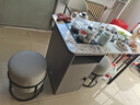 尊蘭卡（ZUNLANKA）輕奢巖板茶桌椅組合現(xiàn)代簡約家用陽臺茶具套裝一體辦公室功夫茶臺 香麗兒巖板臺面 1.2米茶桌+1主椅+2圓凳 曬單實拍圖