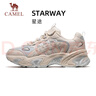 駱駝（CAMEL）星途老爹女鞋厚底復古休閑運動(dòng)鞋子 X24C09L7612 米白/藍 39 曬單實(shí)拍圖