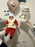 歌瑞家（greatfamily）新生兒對襟連身衣2024秋季新款嬰兒童裝連體衣家居服雙面布樂(lè )友 男款【深灰色】 73【6-9月】 曬單實(shí)拍圖