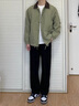 真維斯（Jeanswest）秋冬季休閑褲長褲子男士潮牌大碼寬松男生加絨加厚美式重磅直筒褲 麻灰色(純色) 加絨 【一體絨】 XL (180)(加厚一體絨) 曬單實拍圖