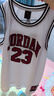 NIKE JORDAN 耐克AJ童裝男童23號籃球服背心2026夏季網(wǎng)眼透氣兒童衣服 純白色 160 /80 【建議身高158-170cm】 曬單實(shí)拍圖