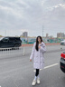 雅鹿中長(zhǎng)款羽絨服粉色女2025冬季新款鴨絨加厚保暖時(shí)尚休閑百搭外套 香芋紫 M (160) 建議110-125斤 曬單實(shí)拍圖