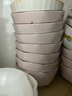 康琴（KANGQIN） 金邊粉色鉆石碗家用網(wǎng)紅碗套裝高顏值陶瓷餐具家用面碗湯碗飯碗 【描金】4.5英寸鉆石碗10個裝 曬單實拍圖