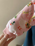 棉谷朵嬰兒棉花連帽包腳連體衣秋冬款新生兒外出服哈衣保暖棉襖寶寶棉服 田園粉 80碼（適合10-14個(gè)月） 曬單實(shí)拍圖