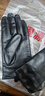 恒源祥（HYX）山羊皮男士修手薄款單皮冬季加絨保暖開(kāi)車(chē)騎行真皮手套男觸屏 黑【觸屏】保暖絨里 L 曬單實(shí)拍圖