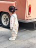 幼歌（YOUGE）【有機云朵衛(wèi)衣】可愛小兔刺繡休閑百搭上衣愛心衛(wèi)衣 炒米 80 cm 曬單實拍圖