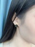 銀瑜 高級(jí)感輕奢風(fēng)山茶耳釘女2025新款耳環(huán)潮時(shí)尚簡(jiǎn)約冷淡風(fēng)耳墜飾品 黑茶耳釘 曬單實(shí)拍圖