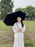 左都（ZUODU）遮陽傘加大黑膠防曬傘反向傘女晴雨兩用傘防紫外線傘upf50+太陽傘 【薄荷綠8骨】加大反向+晴雨兩用 曬單實(shí)拍圖