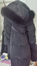 VEROMODA鵝絨服24冬新款白鵝絨狐貍毛領(lǐng)長(zhǎng)款羽絨服324412007 黑色 165/84A/M 曬單實(shí)拍圖