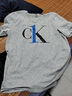 Calvin Klein CK 七夕情人節(jié)禮物潮流高級輕奢休閑男短袖t恤NM1903E 白色M 曬單實拍圖