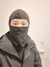 潮人心（CHAO REN XIN）頭套夏季防曬面罩護全臉機車(chē)頭盔內膽透氣擋風(fēng)冰絲摩托車(chē)騎行男女 冬季款 純黑色 曬單實(shí)拍圖