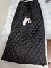 啄木鳥(niǎo)一片式羽絨半身裙子女士秋冬季加厚防風(fēng)保暖棉裙長(cháng)款加絨半裙 黑色 L(-115斤) 曬單實(shí)拍圖