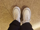零度男鞋2025新款男士運動(dòng)休閑鞋日常百搭拼接條紋輕便軟底潮流百搭 白色 39 曬單實(shí)拍圖