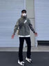 舉風(fēng)GATL美式飛行夾克男春季cleanfit短款工裝外套潮牌痞帥立領(lǐng)棒球服 黑色常規(guī) XL 曬單實(shí)拍圖