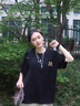 MCOMKER官方潮牌短袖t恤套裝男女美式休閑寬松純棉T恤短褲兩件套情侶套裝 黑色短袖+卡其短褲（NE211） L （建議130-150斤） 曬單實(shí)拍圖