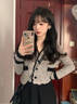 圣保美韓系連衣裙春秋冬季女2025新款高級感氣質(zhì)針織衫半身裙子兩件套裝 套裝【上衣+半身裙】 M 碼 曬單實(shí)拍圖