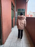 真維斯（JEANSWEST）白鴨絨羽絨服女士短款2024新款冬季加厚保暖小個(gè)子中長(cháng)大毛領(lǐng)外套 卡其-狐貍毛領(lǐng) L 建議115-130斤 曬單實(shí)拍圖