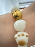 蜜金（HoneyGold）珠寶黃金手鏈足金古法手工金貓爪手串HGA1512工費370元/件 4.97g  曬單實(shí)拍圖